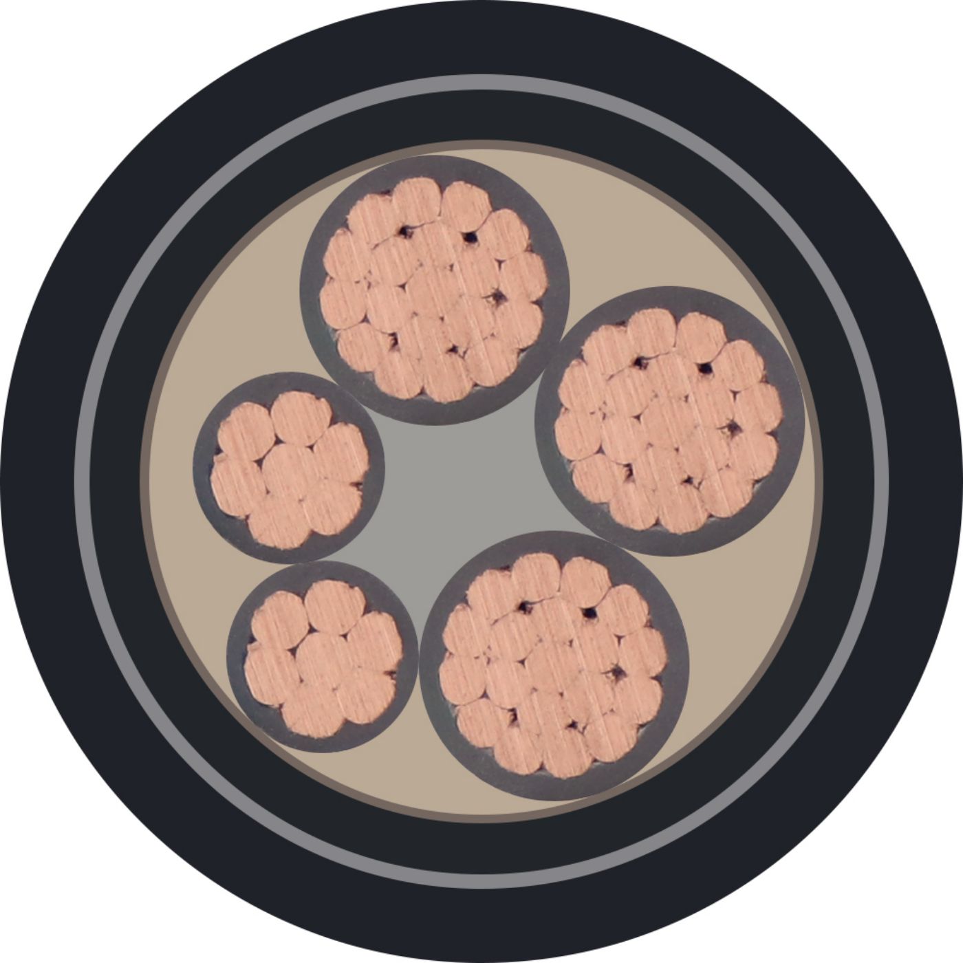 ZA-YJV22-1kV-3X95+2X50(3)